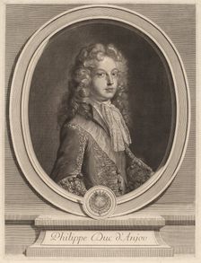 Philippe, Duke of Anjou. Creator: Gerard Edelinck