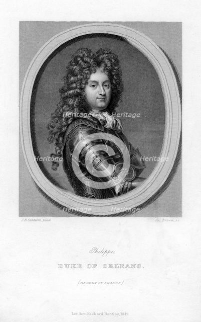 Philippe I, Duke of Orleans, (1849).Artist: J Brown