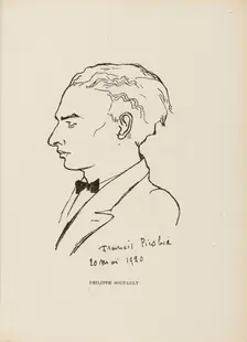 Philippe Soupault. From: Les Champs magnetiques, 1920. Creator: Francis Picabia