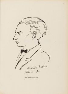 Philippe Soupault. From: Les Champs magnetiques, 1920. Creator: Francis Picabia