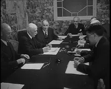 Philippe Petain, Chief of State of Vichy France, and Other Government Members, 1940. Creator: British Pathe Ltd
