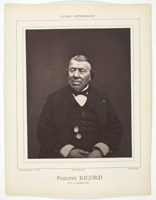 Philippe Ricord, c. 1876. Creator: Etienne Carjat