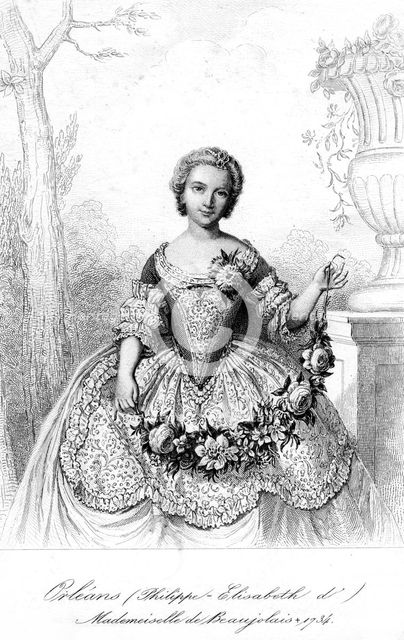 Philippine Elisabeth d'Orleans, Mademoiselle de Beaujolais. Artist: Unknown