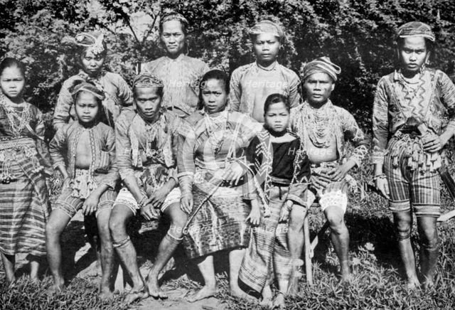 Philippine islanders in fete-day costume, 1926. Artist: Unknown