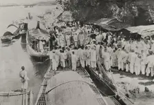 Philippine Revolution (1896-1898): farewell to the Tagalog leaders, Sual (Luzón Island), 1898. Creator: Enrique Laporta Valor