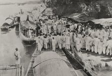 Philippine Revolution (1896-1898): farewell to the Tagalog leaders, Sual (Luzón Island), 1898. Creator: Enrique Laporta Valor