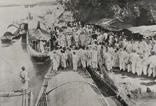 Philippine Revolution (1896-1898): farewell to the Tagalog leaders, Sual (Luzón Island), 1898. Creator: Enrique Laporta Valor
