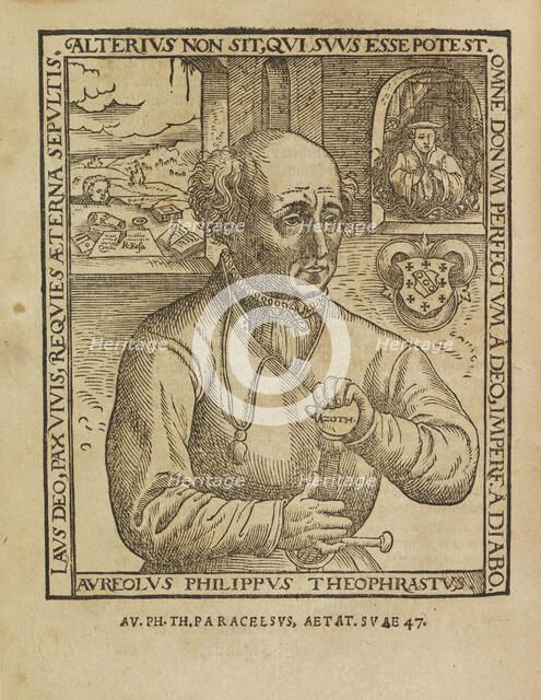 Philippus Theophrastus Aureolus Bombastus von Hohenheim (Paracelsus), 1567. Creator: Hirschvogel, Augustin (1503-1553).
