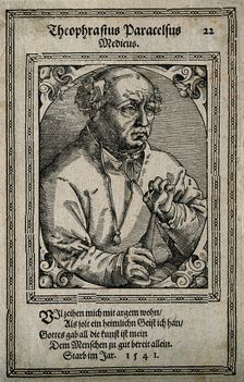 Philippus Theophrastus Aureolus Bombastus von Hohenheim (Paracelsus), 1587. Creator: Stimmer, Tobias (1539-1584)