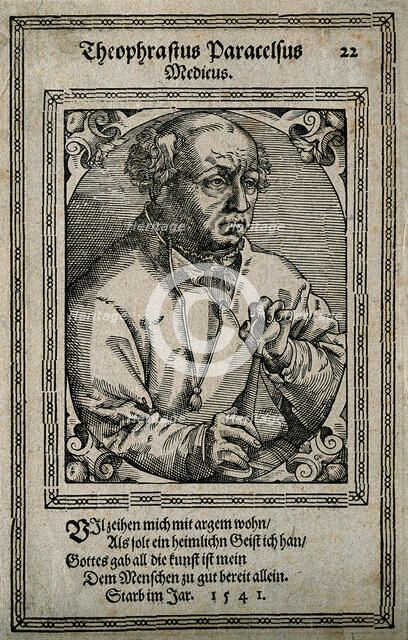 Philippus Theophrastus Aureolus Bombastus von Hohenheim (Paracelsus), 1587. Creator: Stimmer, Tobias (1539-1584).