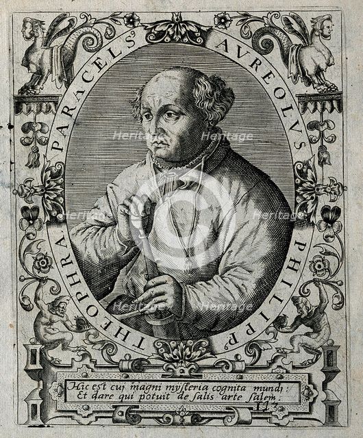 Philippus Theophrastus Aureolus Bombastus von Hohenheim (Paracelsus), 1645. Creator: Bry, Theodor de (1528-1598).