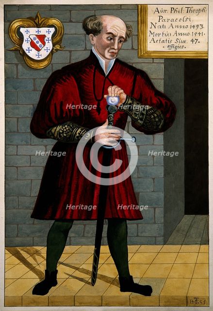 Philippus Theophrastus Aureolus Bombastus von Hohenheim (Paracelsus), c. 1550. Artist: Anonymous  