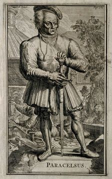 Philippus Theophrastus Aureolus Bombastus von Hohenheim (Paracelsus). Creator: Hooghe, Romeyn de (1645-1708)