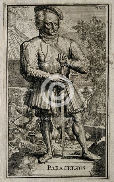 Philippus Theophrastus Aureolus Bombastus von Hohenheim (Paracelsus). Creator: Hooghe, Romeyn de (1645-1708).