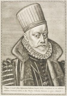 Phillip II, King of Spain, 1586. Creator: Hieronymous Wierix