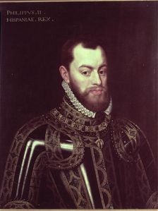 Phillip III (1578-1621), king of Spain, oil by Pantoja de la Cruz