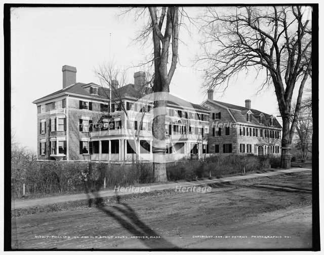Phillip's Inn and old Harriet Beecher Stowe house, Andover, Mass., c1904. Creator: Unknown.