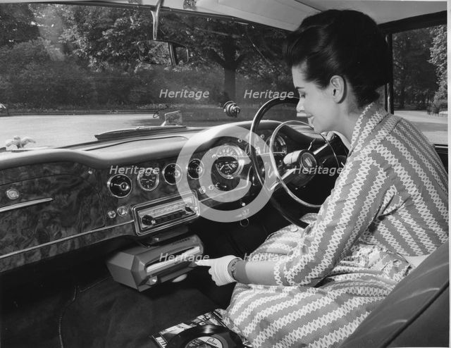 Phillips Auto Mignon in - car record player circa 1962. Creator: Unknown.