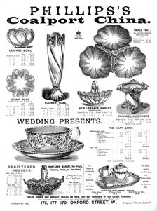 'Phillips's Coalport China 1891. Creator: Unknown