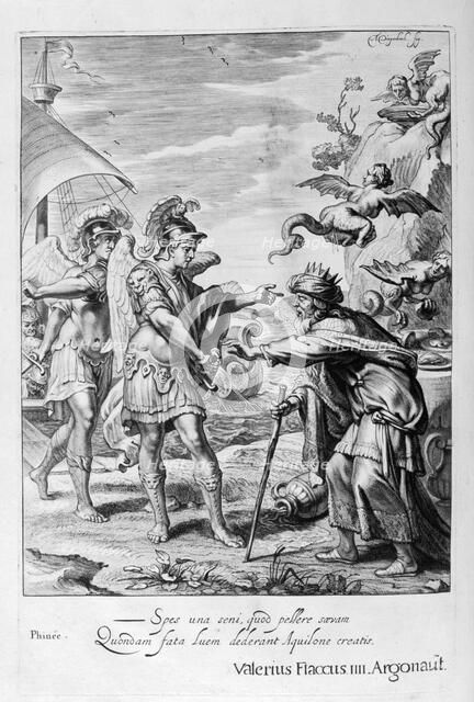 Phineus is delivered from the Harpies by Calais and Zethes, 1655. Creator: Unknown.