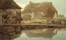 Phineas Borret's Farm near Saffron Walden, 1802. Creator: Thomas Girtin