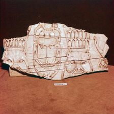 Phoenician Ivory, from a piece of furniture, probably made for export to Egypt, c8th century BC Creator: Unknown