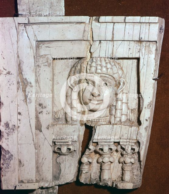 Phoenician ivory of a 'woman at a window', 8th century BC. Artist: Unknown