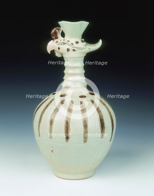 Phoenix-headed ewer, Five Dynasties-Northern Song dynasty, China, 10th-early 11th century. Creator: Unknown.