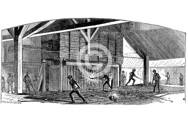 Phoenix Iron and Bridge Works, Phoenixville, Pennsylvania, 1873. Artist: Unknown