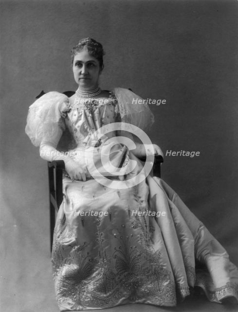 Phoebe (Apperson) Hearst, 1842-1919, c1895. Creator: Frances Benjamin Johnston.