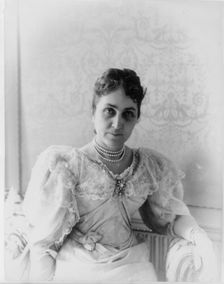 Phoebe Apperson Hearst, c1895. Creator: Frances Benjamin Johnston