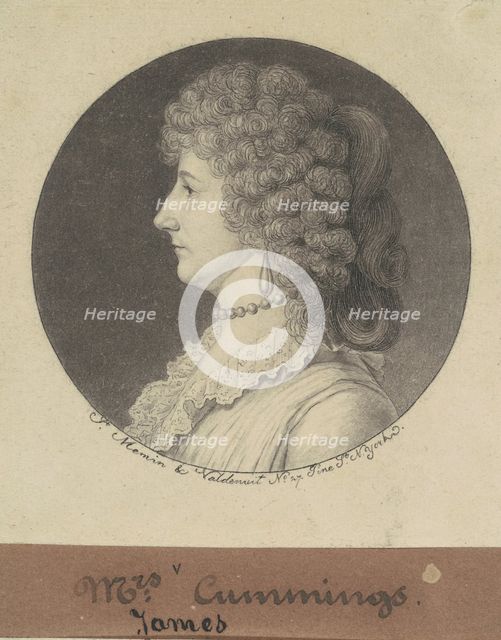 Phoebe Harisson Cuming, 1797. Creator: Charles Balthazar Julien Févret de Saint-Mémin.