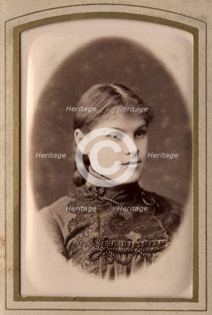 Photo of a girl, late 19th cent - early 20th cent. Creator: PA Milevskii.