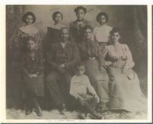 Photocopy of a portrait of the Cotten family, 1902; printed later. Creator: Unknown