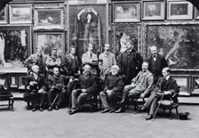 Photograph of the Council and Members of the Aberdeen Artists Society 1900,. Creator: Robert Brough