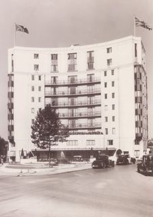 Photograph of the Dorchester Hotel, Park Lane, London, designed by William Curtis Green. Creator: Unknown