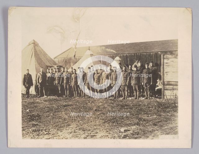 Photograph of World War I soldiers, 1918. Creator: Unknown.