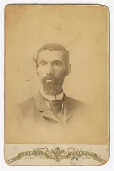 Photograph of a man with a beard, late 19th century. Creator: Louis Janousek
