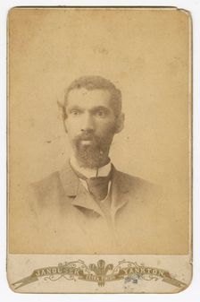Photograph of a man with a beard, late 19th century. Creator: Louis Janousek