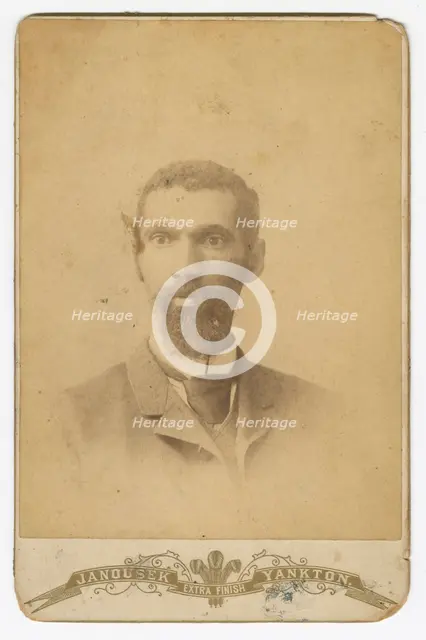 Photograph of a man with a beard, late 19th century. Creator: Louis Janousek.