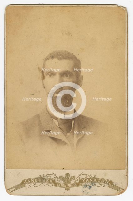 Photograph of a man with a beard, late 19th century. Creator: Louis Janousek.