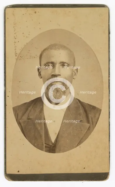 Photograph of a man with a beard wearing a dark colored suit and vest, late 19th cent - early 20th c Creator: Unknown.