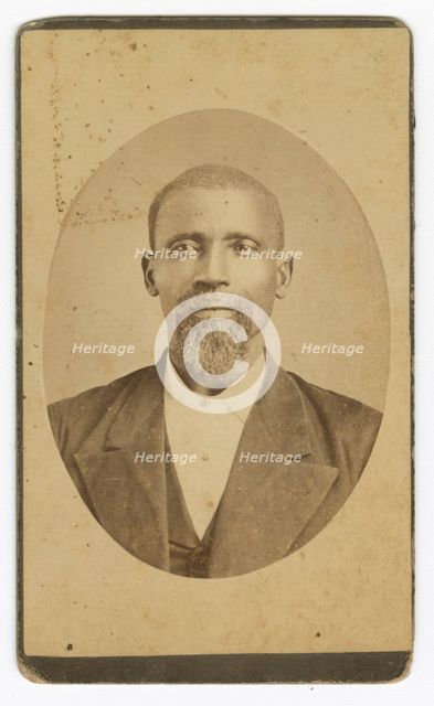 Photograph of a man with a beard wearing a dark colored suit and vest, late 19th cent - early 20th c Creator: Unknown.