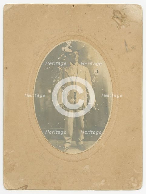 Photograph of a man, ca. 1910. Creator: Lucius Harper.