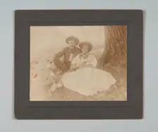 Photograph of a young couple in Texas, ca. 1920s. Creator: Unknown