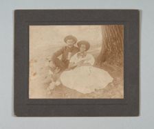 Photograph of a young couple in Texas, ca. 1920s. Creator: Unknown