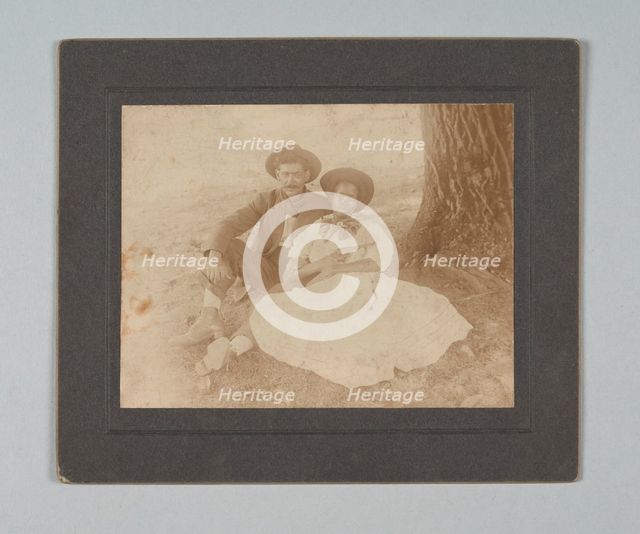 Photograph of a young couple in Texas, ca. 1920s. Creator: Unknown.