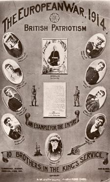 Photograph of certificate issued to the Calpin family, 1914