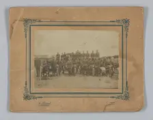Photograph of integrated American Expeditionary Forces in France, 1917-1919. Creator: L. Biaud