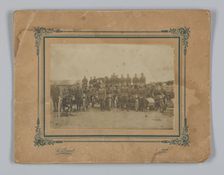 Photograph of integrated American Expeditionary Forces in France, 1917-1919. Creator: L. Biaud